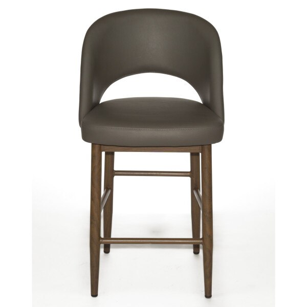 Henricks Stool grey leatherette